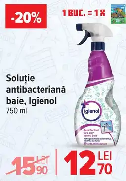 Carrefour Soluție antibacteriană baie, Igienol Ofertă
