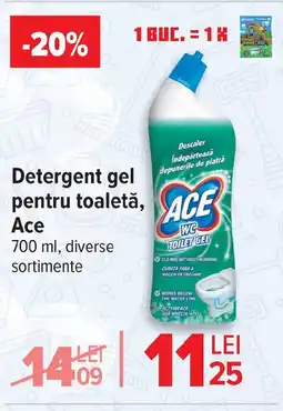 Carrefour Detergent gel pentru toaletă, Ace Ofertă