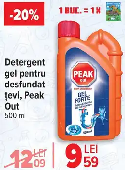 Carrefour Detergent gel pentru desfundat ţevi, Peak Out Ofertă