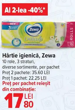 Carrefour Hârtie igienică, Zewa Ofertă
