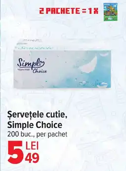Carrefour Şerveţele cutie, Simple Choice Ofertă