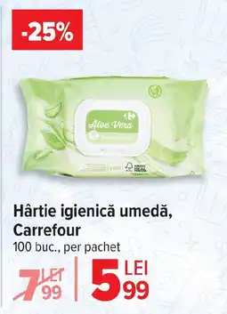 Carrefour Hârtie igienică umedă, Carrefour Ofertă