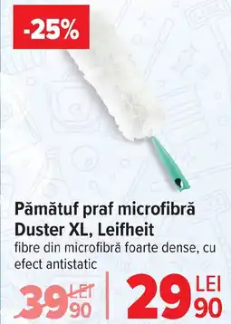 Carrefour Pămătuf praf microfibră Duster XL, Leifheit Ofertă