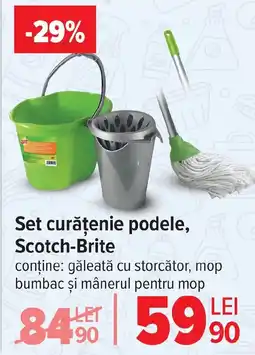 Carrefour Set curățenie podele, Scotch-Brite Ofertă