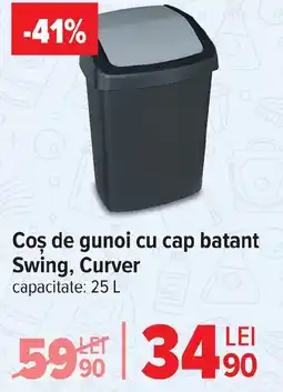 Carrefour Coş de gunoi cu cap batant Swing, Curver Ofertă