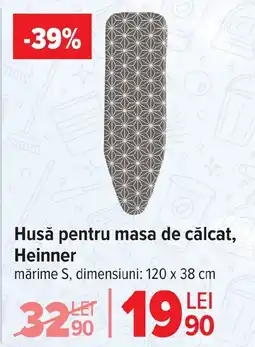 Carrefour Husă pentru masa de călcat, Heinner Ofertă