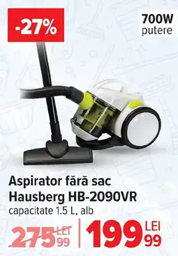 Carrefour Aspirator fără sac Hausberg HB-2090VR Ofertă