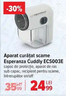 Carrefour Aparat curăţat scame Esperanza Cuddly ECS003E Ofertă