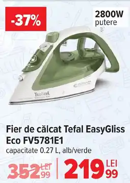 Carrefour Fier de călcat Tefal EasyGliss Eco FV5781E1 Ofertă