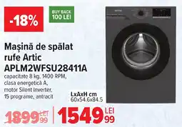 Carrefour Maşină de spălat rufe Artic APLM2WFSU28411A Ofertă
