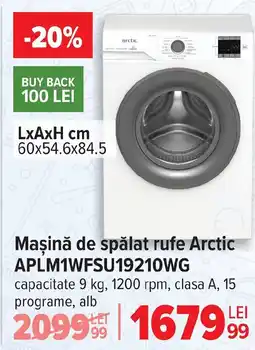 Carrefour Maşină de spălat rufe Arctic APLM1WFSU19210WG Ofertă