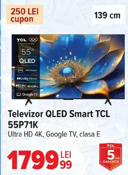 Carrefour Televizor QLED Smart TCL 55P71K Ofertă