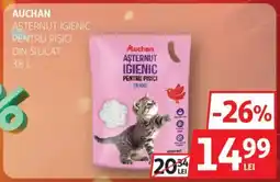 Auchan AUCHAN Aşternut igienic pentru pisici din silicat Ofertă