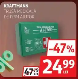 Auchan Kraftmann trusă medicală de prim ajutor Ofertă