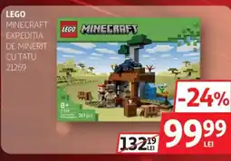 Auchan LEGO Minecraft expeditia de minerit cu tatu Ofertă