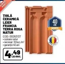 Ambient Tiglå ceramică leier francia terra rosa natur Ofertă