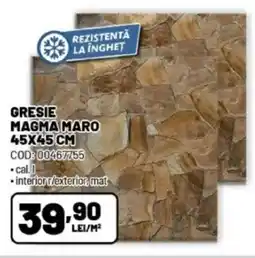 Ambient Gresie magma maro Ofertă