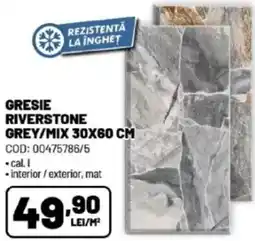 Ambient Gresie riverstone grey/mix Ofertă