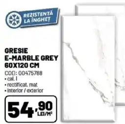 Ambient Gresie e-marble grey Ofertă