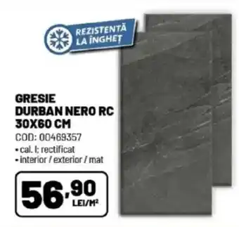 Gresie durban nero rc