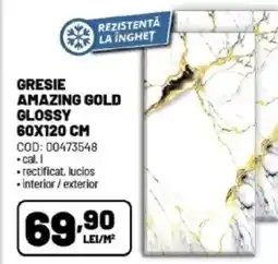 Ambient Gresie amazing gold glossy Ofertă