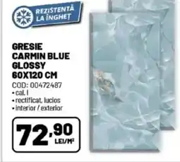 Ambient Gresie carmin blue glossy Ofertă