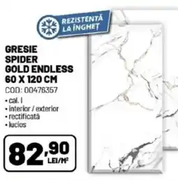 Ambient Gresie spider gold endless Ofertă