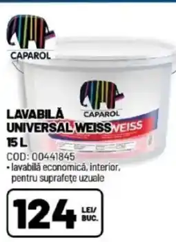 Ambient Lavabilă universal weiss Ofertă