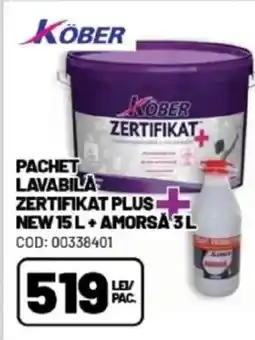 Ambient KÖBER Pachet lavabila zertifikat plus new+ amorså 3l Ofertă