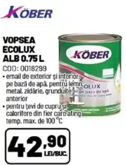 Ambient KÖBER Vopsea ecolux alb Ofertă
