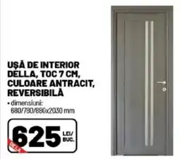 Ambient Usa de interior della, toc culoare antracit, reversibilă Ofertă