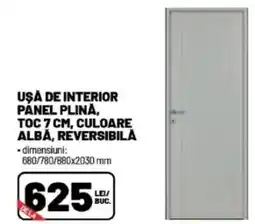 Ambient Uşa de interior panel plină, toc culoare albă, reversibilă Ofertă