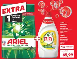Kaufland ARIEL Detergent automat pentru rufe +FAIRY Detergent pentru vase lămâie / rodie / museţel Ofertă