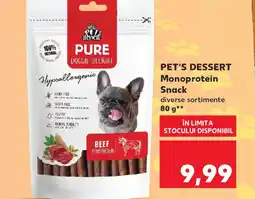 Kaufland PET'S DESSERT Monoprotein Snack Ofertă