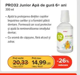 Dr.Max PRO32 Junior Apă de gură 6+ ani Ofertă