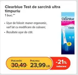 Dr.Max Clearblue Test de sarcină ultra timpuriu Ofertă