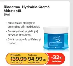Dr.Max Bioderma Hydrabio Cremă hidratantă Ofertă