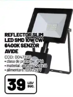 Ambient Reflector slim led smd tow cw 6400k senzor avide Ofertă