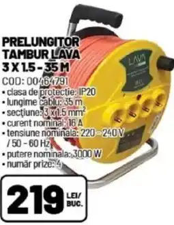 Ambient Prelungitor tambur lava 3x15-35m Ofertă