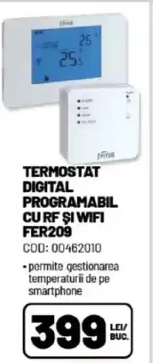 Ambient Termostat digital programabil cu rf şi wifi fer209 Ofertă