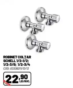 Ambient Robinet coltar schell 1/2-1/2; 1/2-3/8; 1/2-3/4 Ofertă