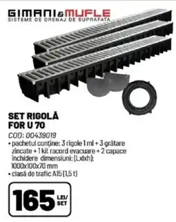 Ambient Set rigolă for u 70 Ofertă