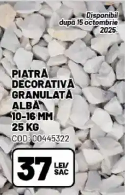 Ambient Piatra decorativa granulata alba Ofertă