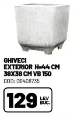 Ambient Ghiveci exterior h=44 cm 38x38 cm vb 150 Ofertă