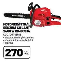 Ambient Motofierăstrău benzină cu lant 2400 w rd-gcs34 Ofertă