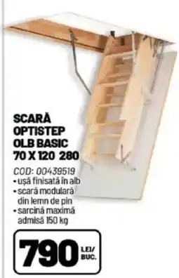 Ambient Scară optistep olb basic 70 x 120 280 Ofertă