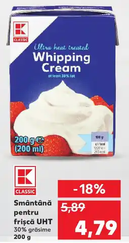 Kaufland Smântână pentru frişcă UHT Ofertă