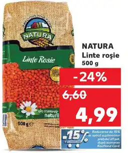 Kaufland NATURA Linte roşie Ofertă