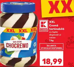 Kaufland XXL Cremă tartinabilă cu lapte degresat și cacao Ofertă