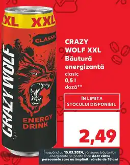 Kaufland CRAZY WOLF XXL Băutură energizantă Ofertă